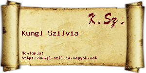 Kungl Szilvia névjegykártya
